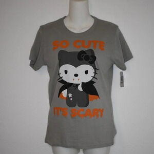 Hello Kitty Vintage Doe Graphic Tee Sz M Y2K Goth Vampire Ghoul Gorecore Sanrio